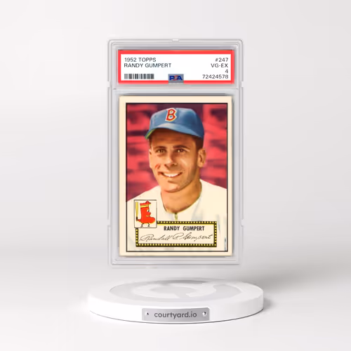 1952 Topps #247 Randy Gumpert (PSA 4 VG-EX)