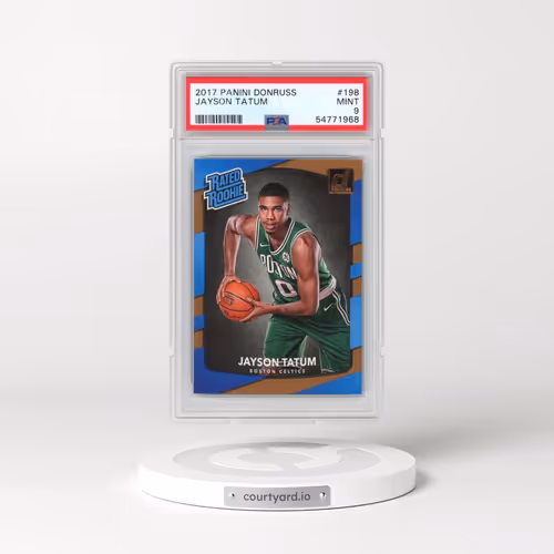 2017 Panini Donruss #198 Jayson Tatum (PSA 9 MINT)
