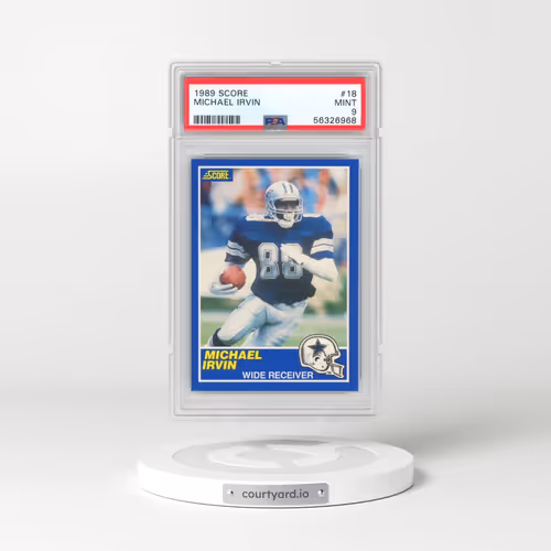 1989 Score #18 Michael Irvin (PSA 9 MINT)