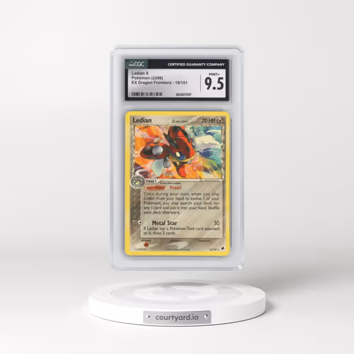 2006 EX Dragon Frontiers #18/101 Ledian δ (CGC 9.5 MINT+)