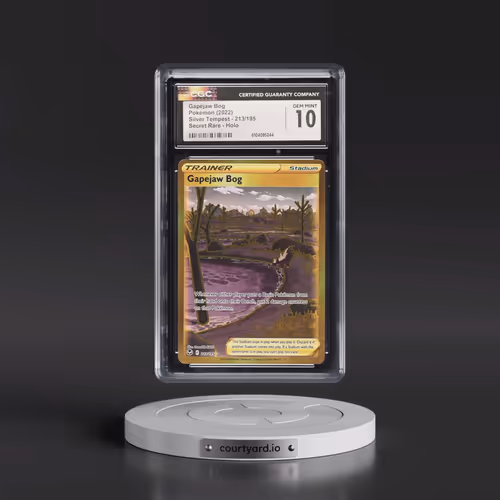 2022 Silver Tempest #213/195 Gapejaw Bog - Secret Rare Holo (CGC 10 GEM MINT)