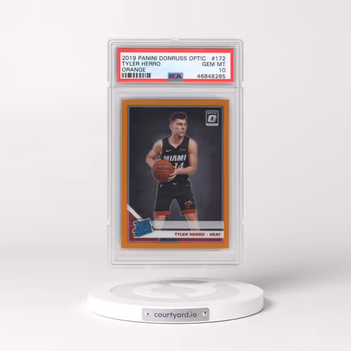 2019 Panini Donruss Optic #172 Tyler Herro - Orange (PSA 10 GEM MINT)