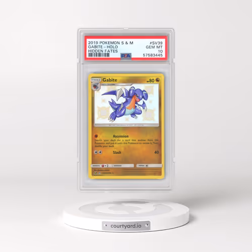 2019 Pokémon Sun & Moon Hidden Fates #SV39 Gabite - Holo (PSA 10 GEM MINT)