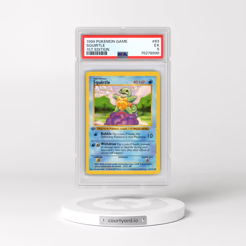 1999 Pokémon Game #63 Squirtle - 1st Edition (PSA 5 EX)