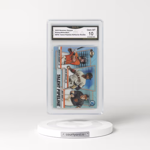 2020 Bowman Chrome #SFG Bishop/Miller/Bart - Talent Pipeline Refractor Rookie (GMA 10 GEM MINT)