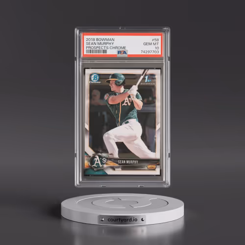 2018 Bowman Prospects Chrome #58 Sean Murphy (PSA 10 GEM MINT)