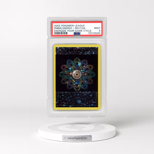 2002 Pokémon League Energize Your Game Cycle Rainbow Energy - Reverse Foil (PSA 9 MINT)