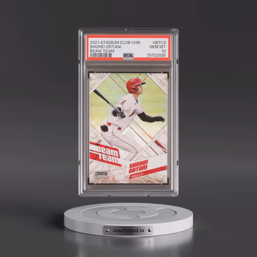 2021 Topps Stadium Club Chrome Beam Team #BTC3 Shohei Ohtani (PSA 10 GEM MINT)