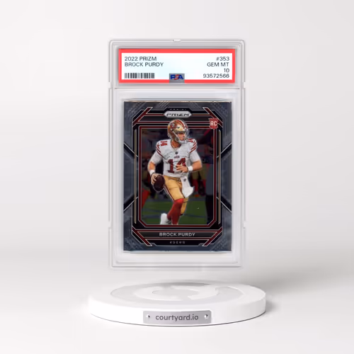 2022 Panini Prizm #353 Brock Purdy (PSA 10 GEM MINT)