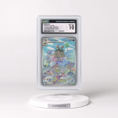 2023 Paradox Rift - PAR EN #204/182 Garbodor - Illustration Rare Holo (CGC 10 GEM MINT)