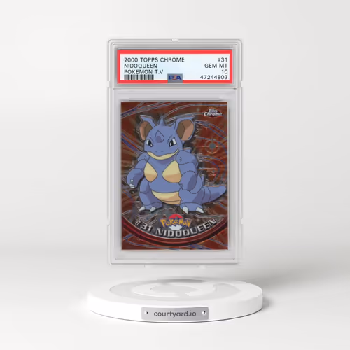 2000 Topps Chrome Pokémon T.V. #31 Nidoqueen (PSA 10 GEM MINT)