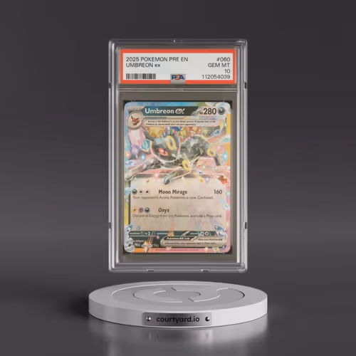 2025 Pokémon Pre EN-Prismatic Evolutions #060 Umbreon EX - Holo (PSA 10 GEM MINT)