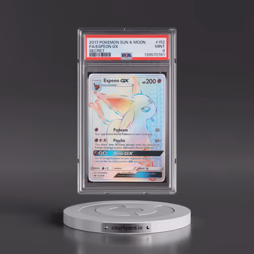 2017 Pokémon Sun & Moon #152 Espeon GX - Holo Full Art Secret (PSA 9 MINT)