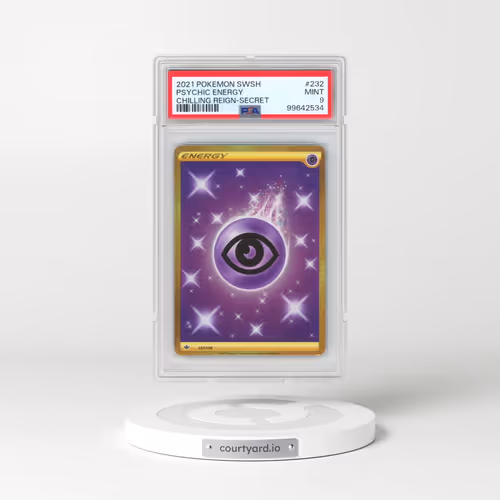 2021 Pokémon Sword & Shield Chilling Reign #232 Psychic Energy - Secret (PSA 9 MINT)