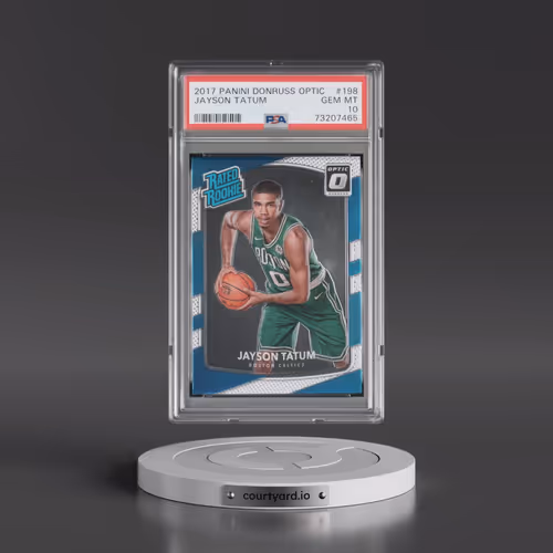 2017 Panini Donruss Optic #198 Jayson Tatum (PSA 10 GEM MINT)