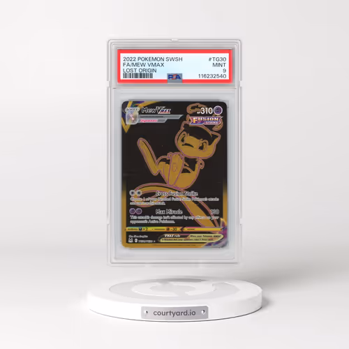 2022 Pokémon Sword & Shield Lost Origin #TG30 Mew Vmax - Full Art (PSA 9 MINT)