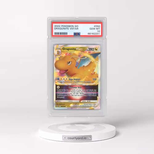 2022 Pokémon Go #050 Dragonite Vstar (PSA 10 GEM MINT)