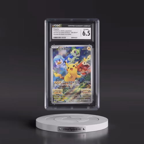 2022 Scarlet & Violet Promos #001/SV-P Pikachu - Scarlet & Violet Pre-Order (Holo) (CGC 6.5 EX-NM+)