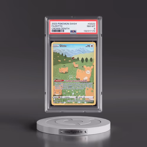 2023 Pokémon Sword and Shield Crown Zenith #GG22 Ditto - Full Art (PSA 8 NM-MT)