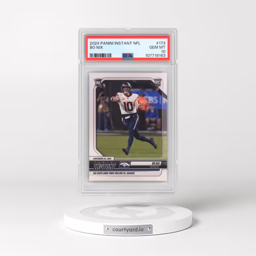 2024 Panini Instant NFL #173 Bo Nix (PSA 10 GEM MINT)