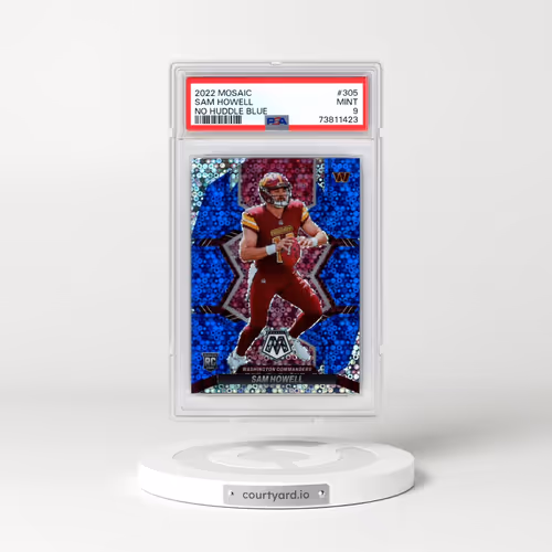 2022 Panini Mosaic #305 Sam Howell - No Huddle Blue (PSA 9 MINT)
