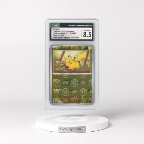 2023 Pokémon Card 151 #025/165 Pikachu - Reverse Holo Poke Ball (CGC 8.5 NM-MT+)