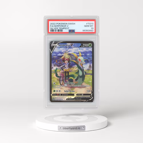 2022 Pokémon Sword & Shield Silver Tempest #TG13 Serperior V - Holo Full Art (PSA 10 GEM MINT)