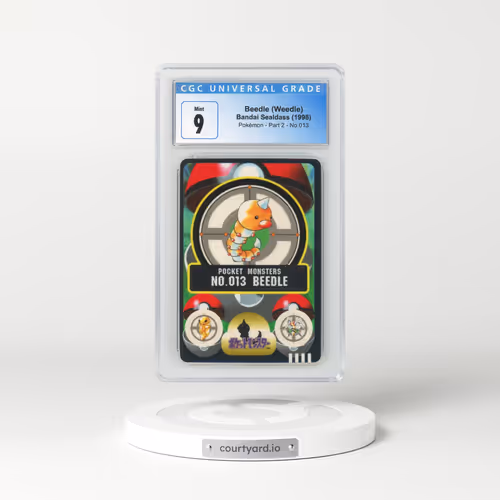 1998 Japanese Bandai Sealdass #13 Beedle (Weedle) (CGC 9 MINT)