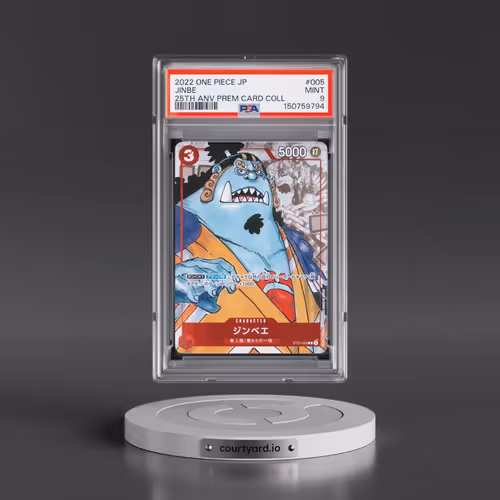 2022 One Piece Japanese 25th Anniversary Premium Card Collection #005 Jinbe (PSA 9 MINT)