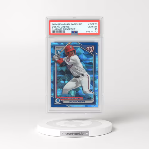 2024 Bowman Sapphire Edition Chrome Prospects #BCP23 Dylan Crews (PSA 10 GEM MINT)