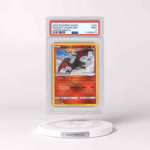 2023 Pokémon Sword and Shield Crown Zenith #020 Radiant Charizard - Holo (PSA 9 MINT)