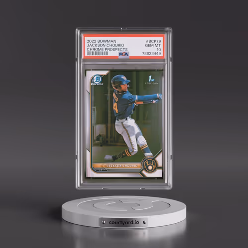 2022 Bowman Chrome Prospects #BCP79 Jackson Chourio (PSA 10 GEM MINT)