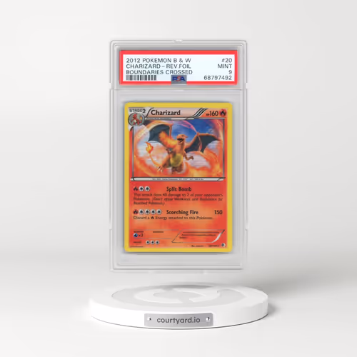 2012 Pokémon Black & White Boundaries Crossed #20 Charizard - Reverse Foil (PSA 9 MINT)