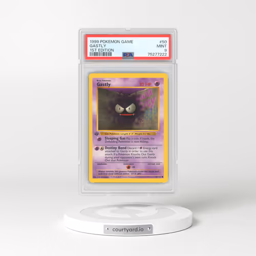 1999 Pokémon Game #50 Gastly - 1st Edition (PSA 9 MINT)