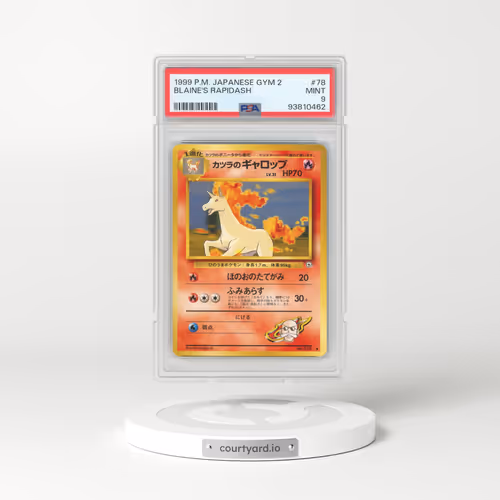 1999 Japanese Gym 2 #78 Blaine's Rapidash (PSA 9 MINT)