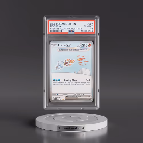 2023 Pokémon Obf EN-Obsidian Flames #222 Eiscue EX - Holo Special Illustration Rare (PSA 10 GEM MINT