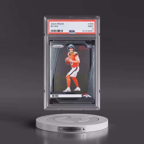 2024 Panini Prizm #309 Bo Nix (PSA 9 MINT)