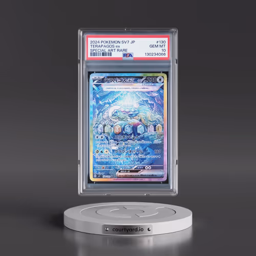 2024 Pokémon SV7-Stellar Miracle #130 Terapagos EX - Holo Special Art Rare (PSA 10 GEM MINT)