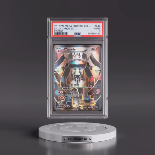 2017 Pokémon Mega Powers Collection Promo #54a Zygarde EX - Holo Full Art (PSA 9 MINT)