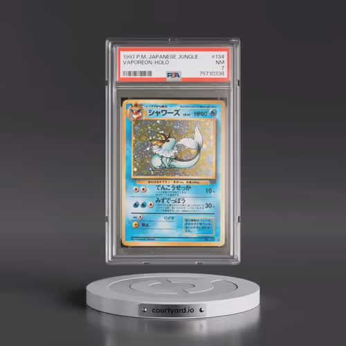 1997 Pokémon Jungle #134 Vaporeon - Holo (PSA 7 NM)