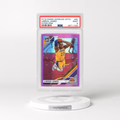 2019 Panini Donruss Optic #60 LeBron James - Hyper Pink (PSA 9 MINT)