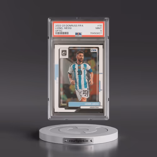 2022 Panini Donruss FIFA #10 Lionel Messi - Optic (PSA 9 MINT)