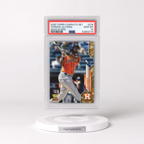 2020 Topps Complete Set #276 Yordan Alvarez - Gold Stars (PSA 10 GEM MINT)