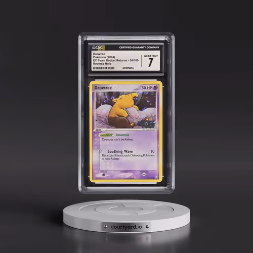 2004 EX Team Rocket Returns #54/109 Drowzee - Reverse Holo (CGC 7 NM)