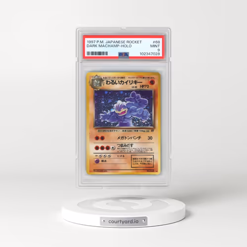 1997 Pokémon Rocket #68 Dark Machamp - Holo (PSA 9 MINT)