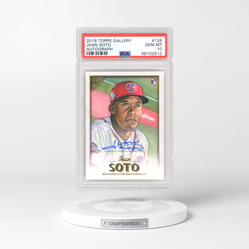 2018 Topps Gallery #126 Juan Soto - Autograph (PSA 10 GEM MINT)