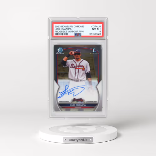2023 Bowman Chrome Prospect Autographs #CPALG Luis Guanipa (PSA 8 NM-MT)
