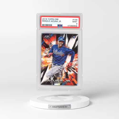 2018 Topps Fire #109 Ronald Acuna Jr. (PSA 9 MINT)