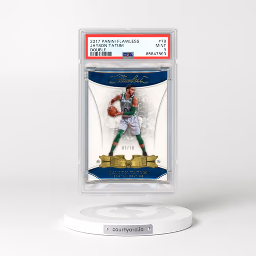 2017 Panini Flawless #78 Jayson Tatum - Double (PSA 9 MINT)