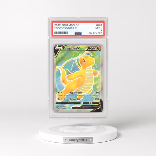 2022 Pokémon GO #076 Dragonite V - Holo (PSA 9 MINT)